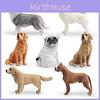 Welpenfiguren-Set PVC Golden Retriever und Border Collie Haustierhunde-Modelle mit authentischem Aussehen für Kinder zum Lernen und Dekorieren