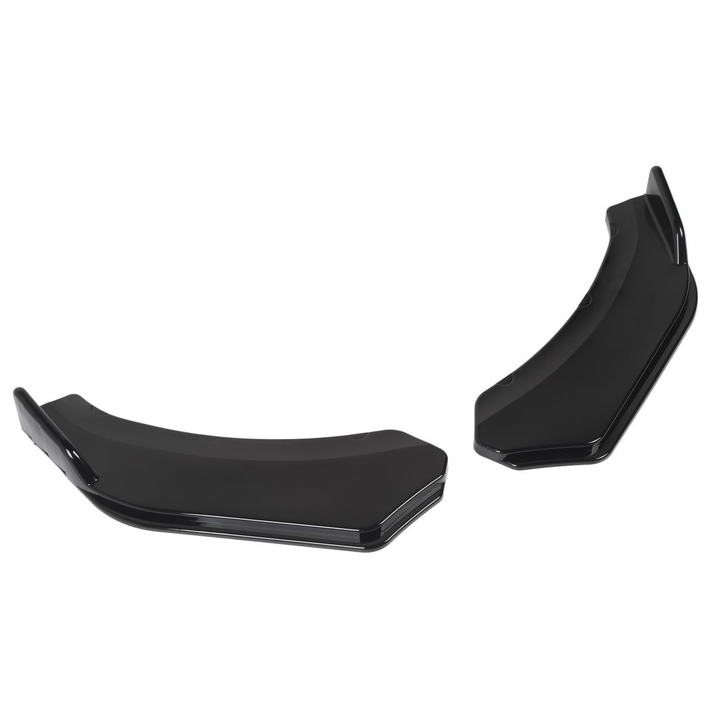 2Pcs Front Bumper Lip Angle 56cm Left And Right Bumper Protector Glossy Black Lip Splitter for Vehicle