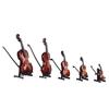Ny spillbar liten fiolinfigur, verdens minste miniatyr musikkinstrument, dukkehustilbehør eller nøkkelringanheng gag-gaver