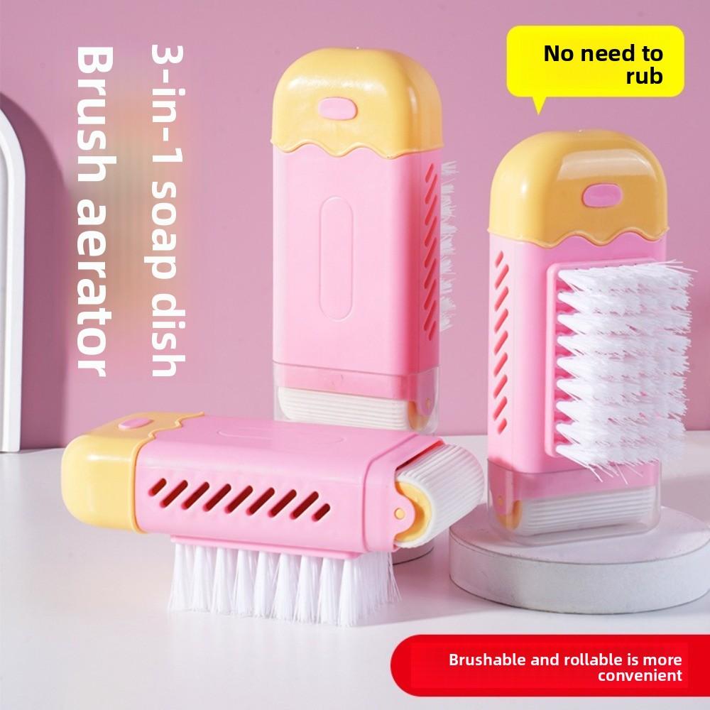 with Brush Soap Box Multifunctional Rubbing Foam Box Drain Soap Storage Boxes  Soap Storage Tool