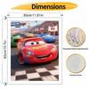 Disney Cars Lightning McQueen Digital Oil Painting Art Kit Hand Painted Home Decor