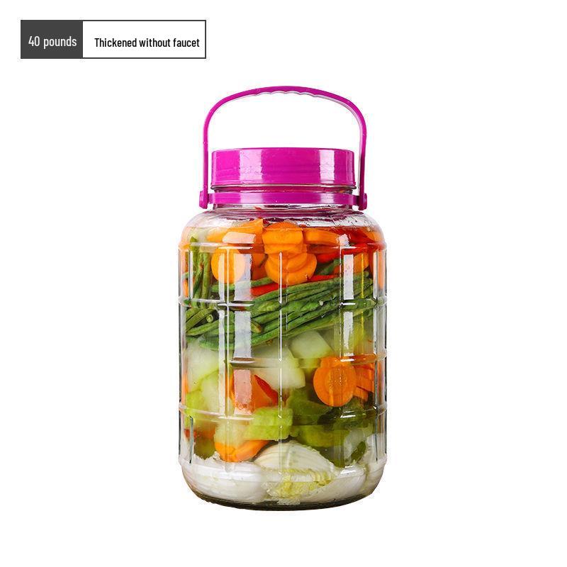Glass Jar for Wine Soaking, Large-Capacity Kimchi, Pickle, and Brewing Jar