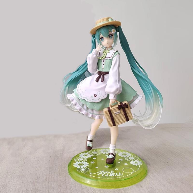 18 см Модная Аниме Фигурка Хацунэ Мику Черлидерша Хацунэ Мику Фигурки Действия Каваи Девушка Фигурка ПВХ Коллекционная Модель Игрушки