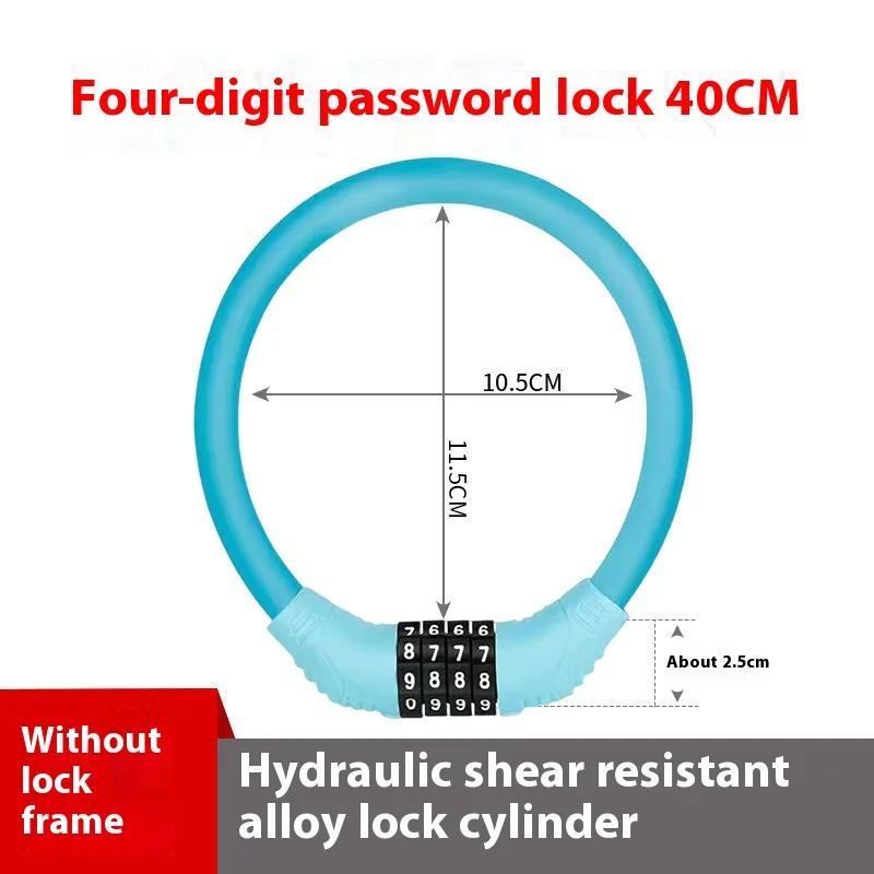 Motorcycle Anti-Theft Combination Locks, Portable Safety Buckles, Electric Vehicle, Steel Cables, Bicycle Accessories