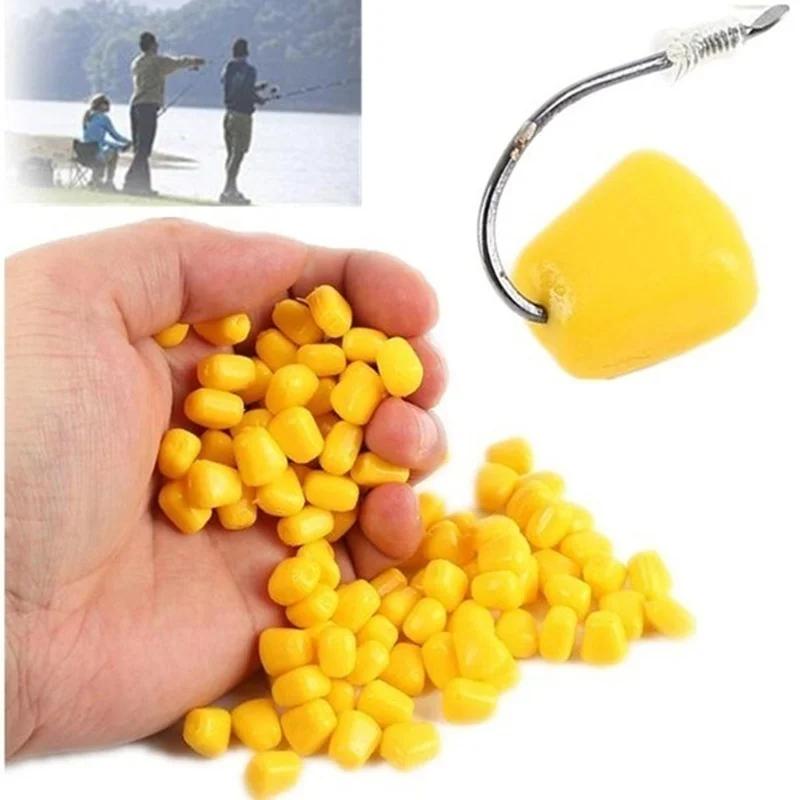50/100Pcs Colored Carp Fishing Flavour Grass Carp Bait Floating Corn Soft Pellet Lure Creamy Corn Fragrance Bait Fishing