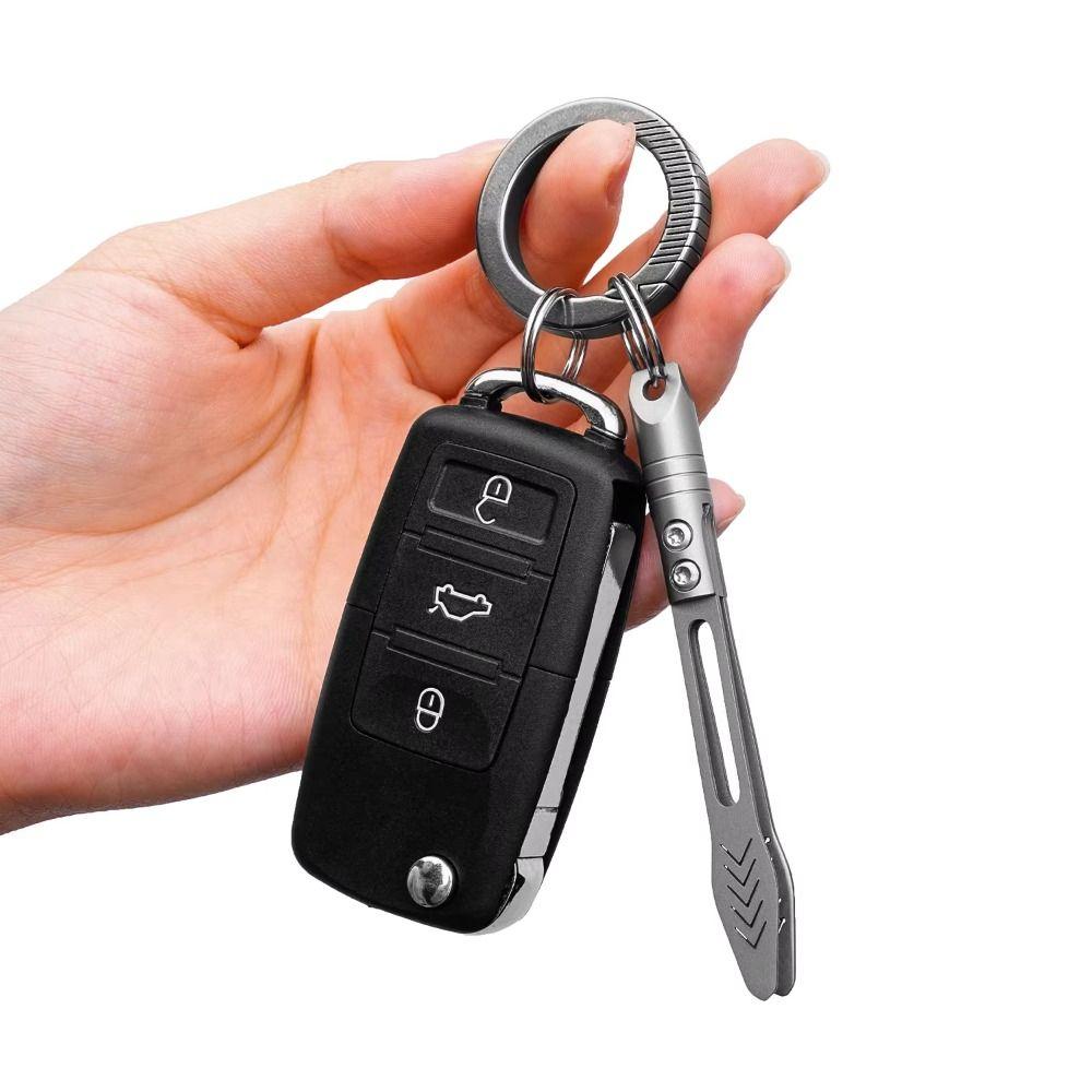 Precision Tool Anti-Slip Tweezers Waterproof CNC Clip Portable Keychain Pendant  Splinter Removal