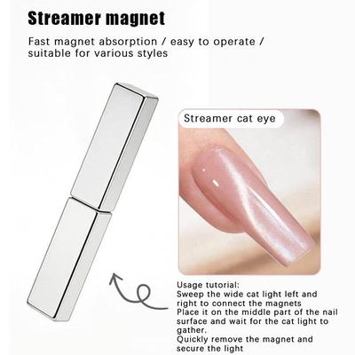 Super Strong Thick Strip Magnet Cat Eye Magnet For Nail Gel Polish 3D Line Strip Effect French Multi-Function Magnet Pen Tools