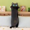 Long Cat Plush Toy Soft Stuffed Animal Pillow Bed Sleeping Comfort Decor