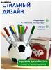Soccer Ball Shaped Pen Holder Desk Organizer Multifunctional Stationery Storage Container for Office School Use
