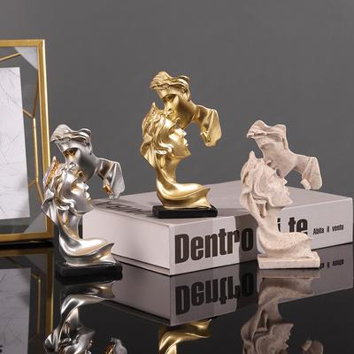 Mini Un Bacio Amore Decorazione da Tavolo Semplice Figura Resina Decorazione Artigianato