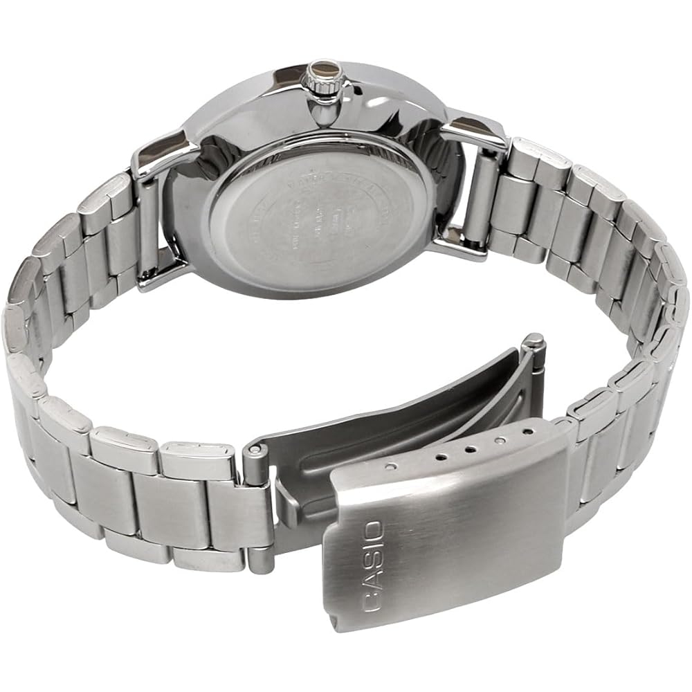 Casio Analog Quartz Women's Watch LTP-VT04D-2A Navy Blue Metal Band Imported Model