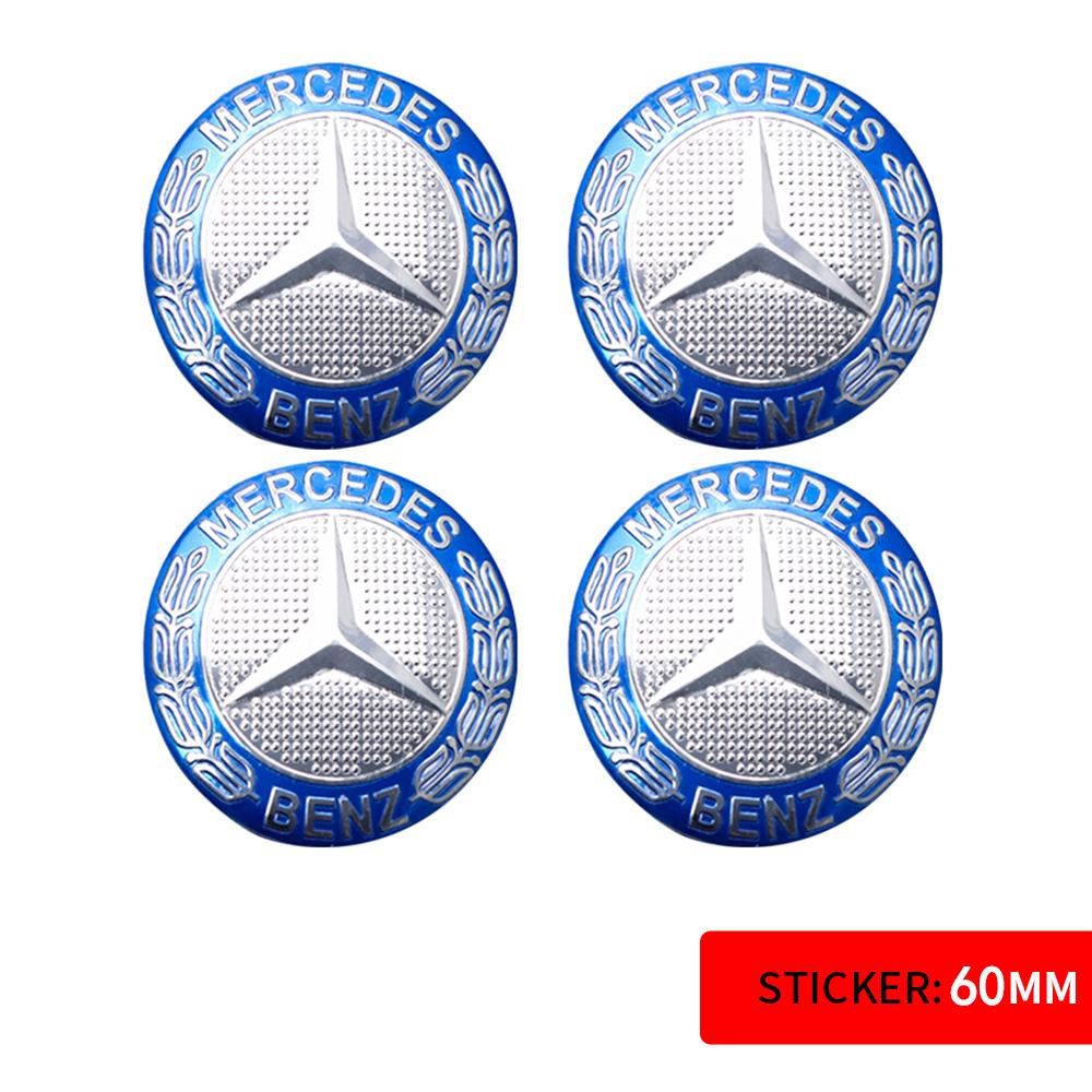 56/60/65MM Car Sticker Wheel Center Covers Hub Cap Emblem Decoration Decal for Mercedes Benz AMG W212 W204 W211 W124 A B S Class