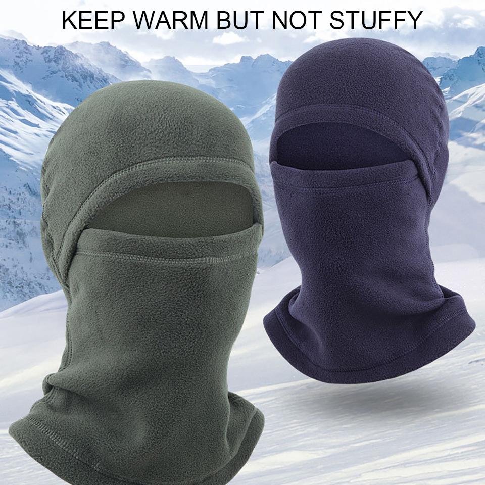 Loogdeel Polar Fleece Balaclava Hat Windproof Face Cover for Cycling Skiing Motorcycling Winter Warm Full Face Mask