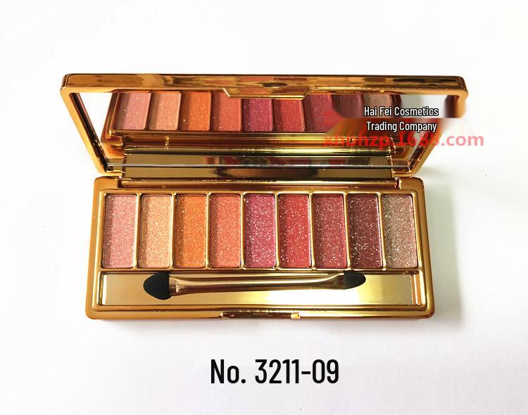 Paletă de Fard de Pleoape Strălucitoare în Nouă Culori Winnie the Pooh cu Finisaj Diamant