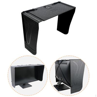 Monitor Light Hood Width Adjustable 41cm-71cm Anti Glare Cover for Creative Pros Lightweight Fits