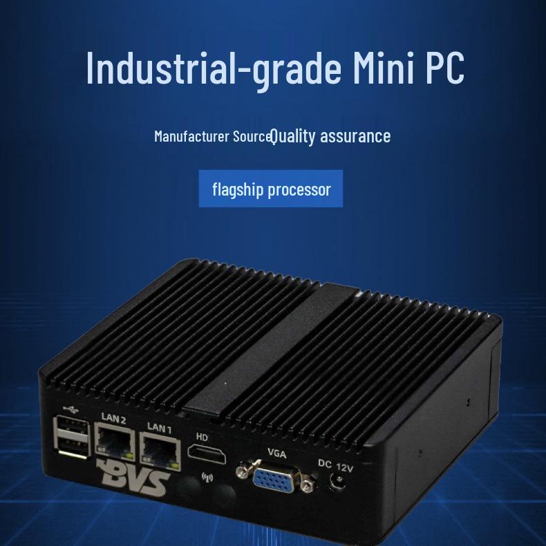 BVS Fanless Mini Industrial Control PC N2830 - Silent, Dual Network Port, Compact Design