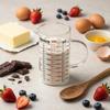 KITCHEN MEASURING JUG 500 ml HEAT-RESISTANT WITH MEASURING GRADUATION GLASS