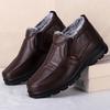 Men's Winter Snow Boots - Sports Cotton Shoes with Extra Fleece and Thickened Lining, Warm Shoes for Middle-Aged and Elderly Dads Shoes