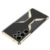 Electroplate Leather Galaxy S25 Ultra Phone Case for Samsung Galaxy S25 Ultra  Plating Plastic Hard Shell Protective Back Cover