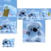 Adorable Plush Elephant And Koala Keychain Soft Toy Cute Animal Doll For Bags