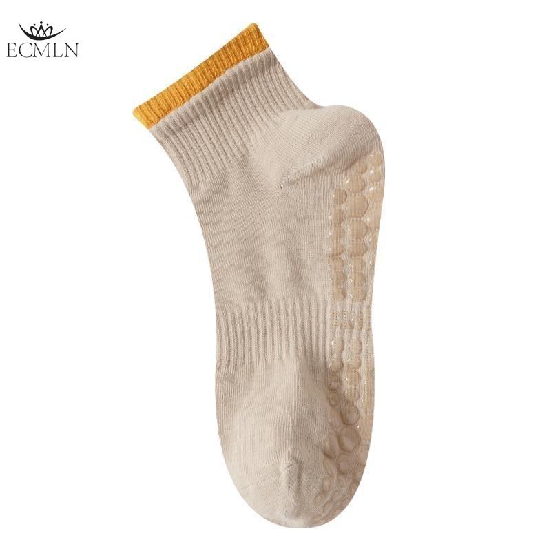 Women's Mid-tube Cotton Socks Pilates Fitness Dance Non-slip Socks Spring and Summer Adult Floor Socks