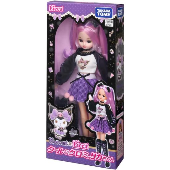 Takara Tomy Licca Doll LD-11 Cool Kuromi Licca Doll - Dress-Up Pretend Play Toy for Ages 3 and Up