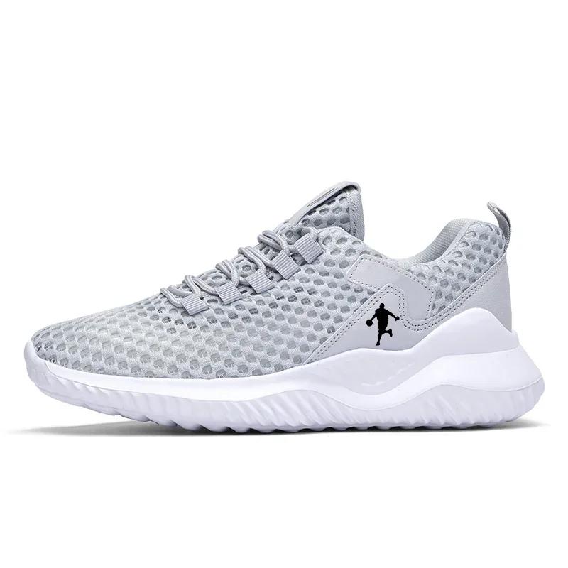 Men Summer Sports Sneakers Breathable LaceUp Mesh Lightwhite Running Shoes Lace Outdoor Walking Shoe Zapatillas Deporte
