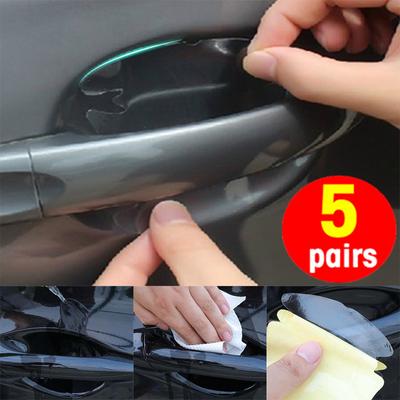 Car Door Handle Transparent Protective Sticker Car Door Bowl Anti-scratch and Anti-collision Invisible Protective Film Sticker