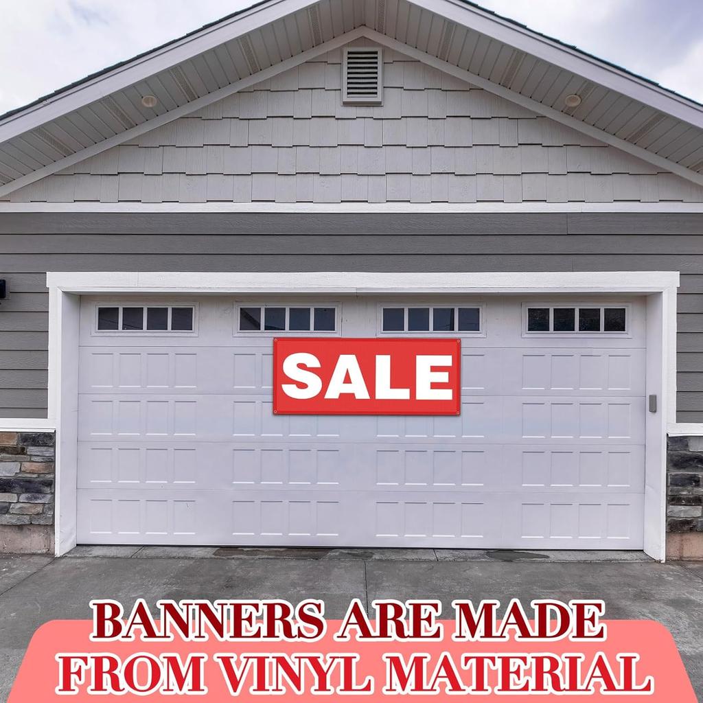 2x5 Feet Sale Signs for Retail Store Vinyl Banner Sign with Metal Grommets Reble Weatherproof Sale Banner for Outdoor Indoor Advertising Business
