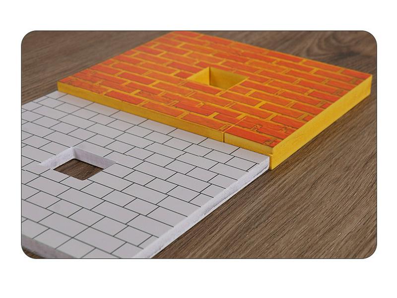 Northern Magic Upgraded Single-Sided Windproof Brick Wall Prop