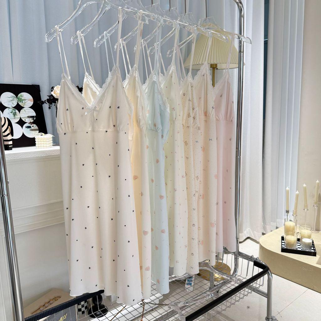 Ice Silk Short Summer Sleepwear For Women With Breathable Sleeveless Design