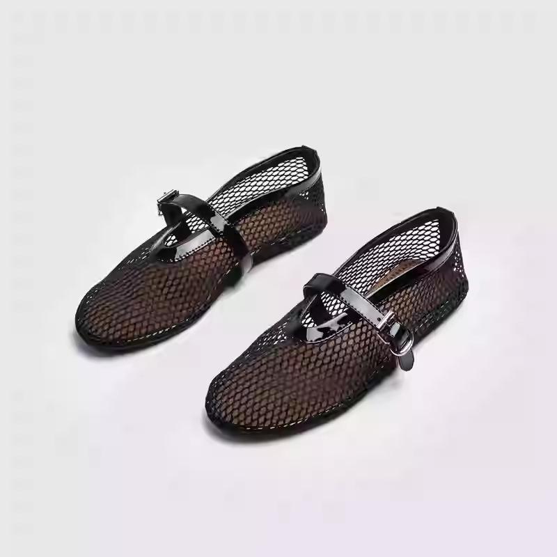 Women's Summer Mesh Breathable Round Toe Ballet Flats