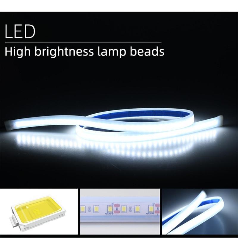 Universal Car Hood Daytime Running Light Strip Waterproof Flexible LED Auto Decorative Atmosphere Lamp Ambient Backlight Car Styling Accessories