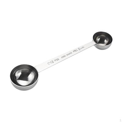 Double Sided Measuring Spoon Tablespoon Practical for Dry and Liquid Ingredients Stainless Steel