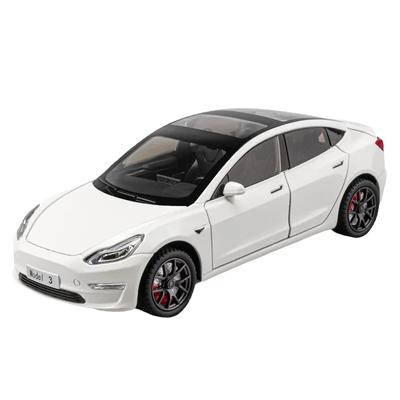 Συλλογή αυτοκινήτων μοντελισμού Tesla Model 3 από χυτό κράμα 1/24 Στολίδια Δώρα γενεθλίων Ήχος & Φως Χριστουγεννιάτικα δώρα Παιχνίδια για παιδιά