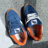 Nieuwe knu skool borduurwerk gezamenlijke naam kleine blauwe oranje koffie zool dik brood schoenen retro casual board schoenen