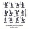 49pcs Mini Medieval Soldier Figurines Detailed Miniature Soldiers for Diorama Tabletop RPG War Games Historical Collectibles ZSY