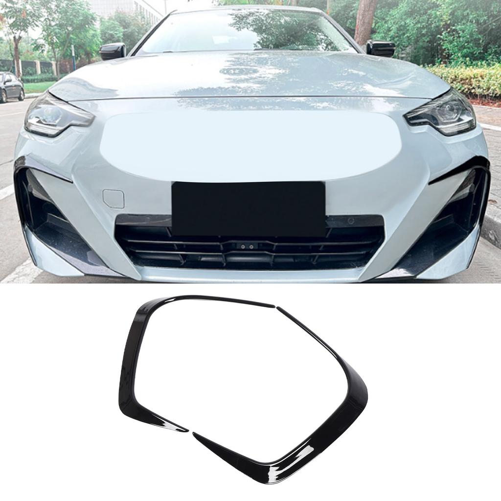 Front Bumper Fog Light Spoiler Enhanced Aerodynamic Front Bumper Fog Lamp Splitter   Vent Trim Replacement for 2 Series   G42 M Sport 2022+