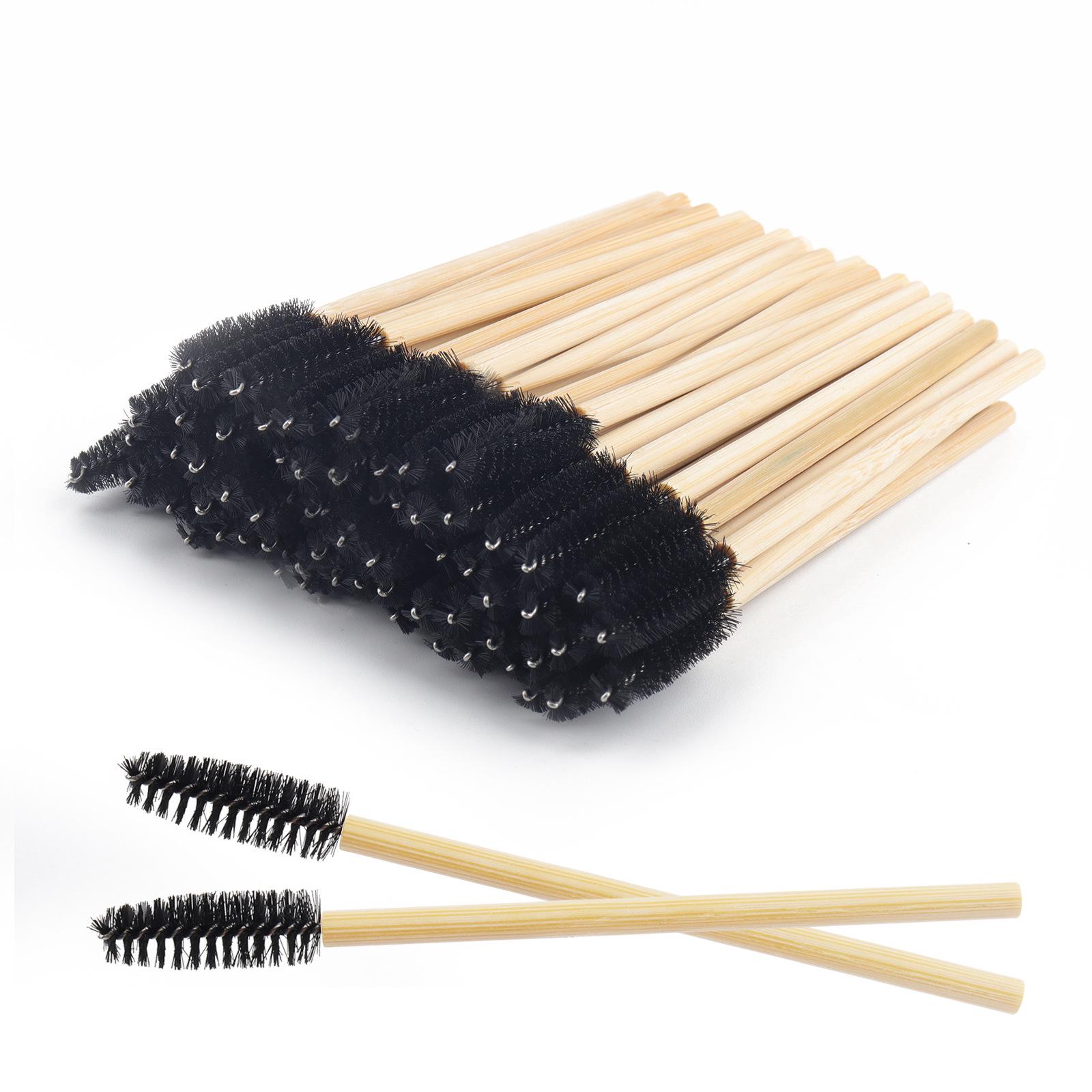 

Disposable Bamboo Eyelash & Eyebrow Brush, Combing & Cleaning, 50-Pack 1 Pack (50 pieces) чёрный
