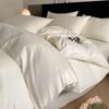 Light Luxury Soft Thick 100% Cotton Flat Sheet Sets Satin Jacquard Silky Bedding Set for Seasons Single Double Bed Comfort Set