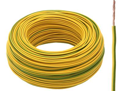 Kabel Lgy/H05V 1X2,5 mm Žluto-zelený-1 m