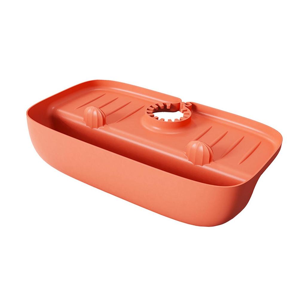 Non Slip Drainer Pad Drying Mat Sink Protectors Countertop Storage Tray Orange