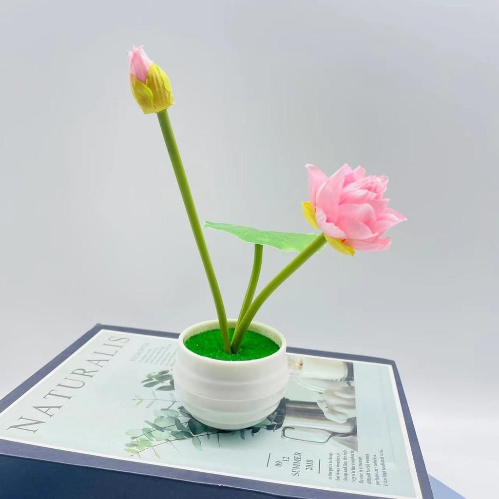 Nymphaea Artificial Simulated Green Plants Bonsai For Home Hotel Decoration