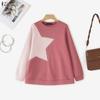 ZANZEA Women Casual Round Neck Patchwork Long Sleeve Pullover T-Shirts