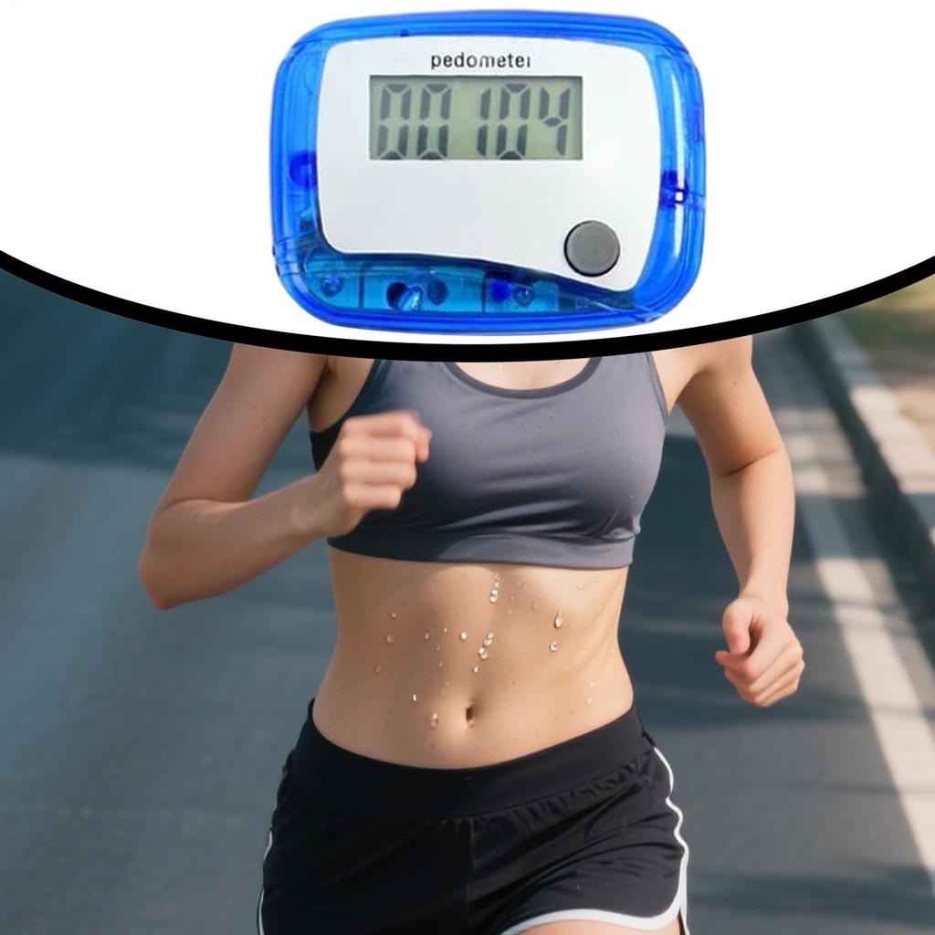 Calorie Counter Step Counter For Walking Daily Target Monitor Digital LCD Pedometer For Senior Travel Hiking Outdoor Swimming