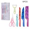 WXCOO Colorful Knife Set Fruit Peeler Vegetable Slicing Kitchen Accessories Wheat Straw Cooking Cutter Butcher Knife for Kitchen