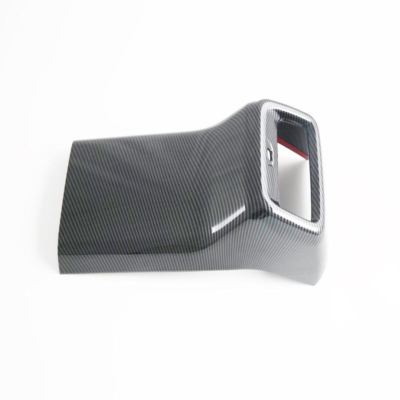 For MG S5 MG ES5 2025 2026+ ABS Carbon Fiber Car Rear AC Air Outlet Vent Frame Cover Trim Anti Kick Plate Interior Accessories