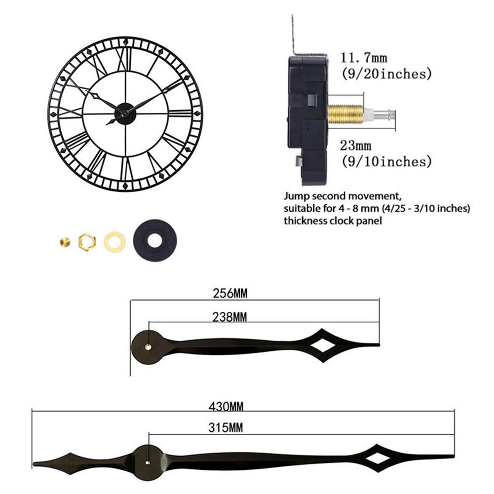 Long Hand Quartz Clock Replacement Mechanism High Torque DIY Movement Set