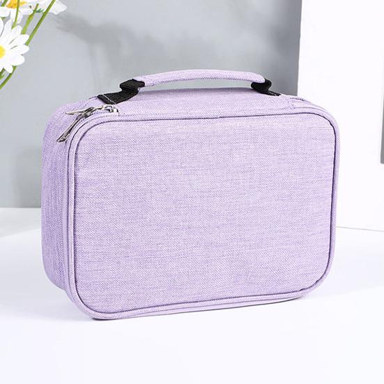 72-Slot Sketch Pencil Case 3-Layer Oxford Storage Pouch for Coloring Pens And Art Supplies Portable Stationery Organizer for Students Artists