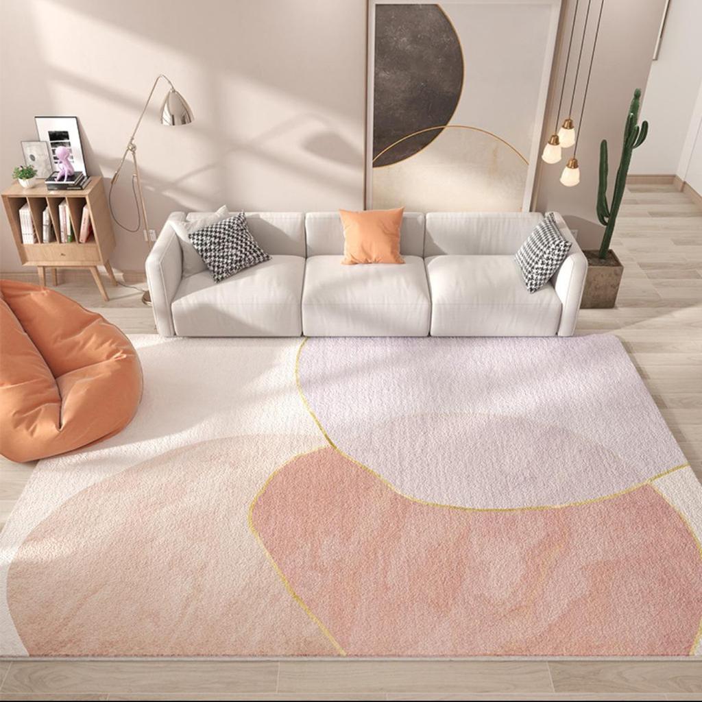 Luxuriöser Imitat-Kaschmir Teppich mit Rutschstopp für Wohnzimmer, Schlafzimmer oder Kaffeetisch